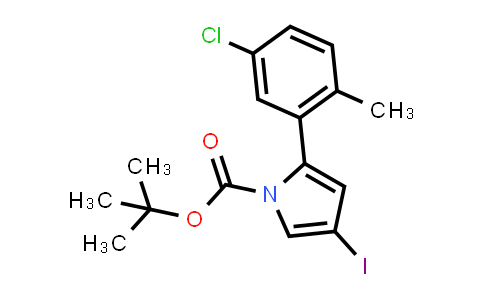 tert-Butyl 2-(5-chloro-2-methylphenyl)-4-iodo-1H-pyrrole-1-carboxylate