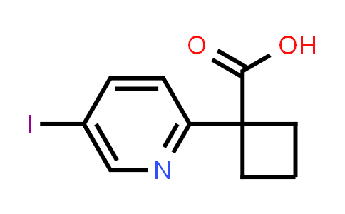 1-(5-Iodopyridin-2-yl)-cyclobutane carboxylic acid