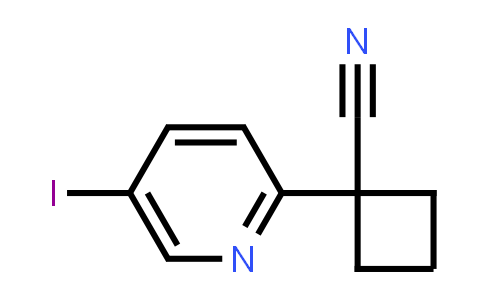 1-(5-Iodopyridin-2-yl)-cyclobutane carbonitrile