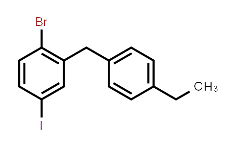 4-Bromo-3-(4-ethylbenzyl)-1-iodobenzene