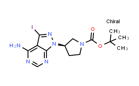 (R)-tert-Butyl 3-(4-amino-3-iodo-1H-pyrazolo[3,4-d]pyrimidin-1-yl)pyrrolidine-1-carboxylate