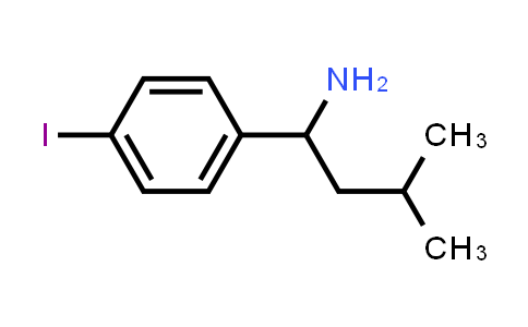 1-(4-Iodophenyl)-3-methylbutan-1-amine