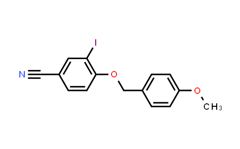 3-Iodo-4-(4-methoxybenzyloxy)benzonitrile