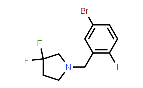 1-(5-Bromo-2-iodobenzyl)-3,3-difluoropyrrolidine