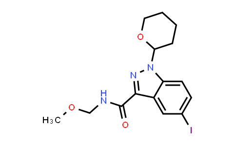 5-Iodo-1-(tetrahydropyran-2-yl)-1H-indazole-3-carboxylic acid methoxymethylamide