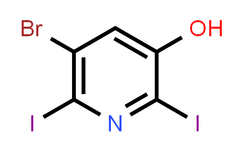 5-Bromo-2,6-diiodopyridin-3-ol