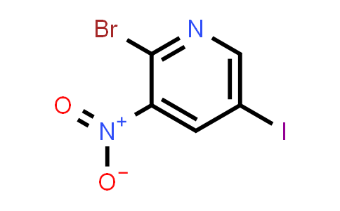 2-Bromo-5-iodo-3-nitropyridine