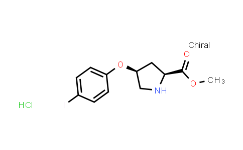 Methyl (2S,4S)-4-(4-iodophenoxy)-2-pyrrolidinecarboxylate hydrochloride