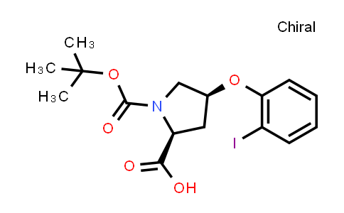 (2S,4S)-1-(tert-Butoxycarbonyl)-4-(2-iodophenoxy)-2-pyrrolidinecarboxylic acid