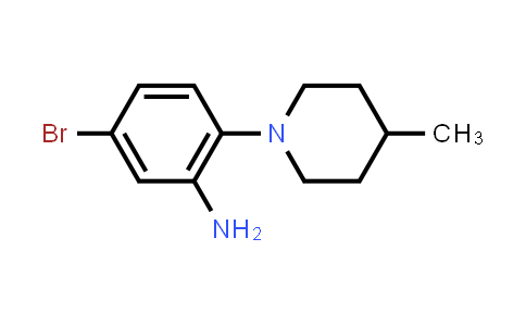 5-Bromo-2-(4-methyl-1-piperidinyl)aniline