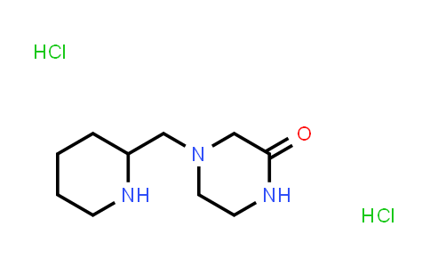 4-(2-Piperidinylmethyl)-2-piperazinonedihydrochloride