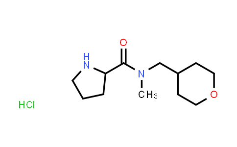 N-Methyl-N-(tetrahydro-2H-pyran-4-ylmethyl)-2-pyrrolidinecarboxamide hydrochloride