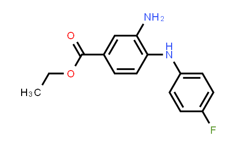 Ethyl 3-amino-4-(4-fluoroanilino)benzoate