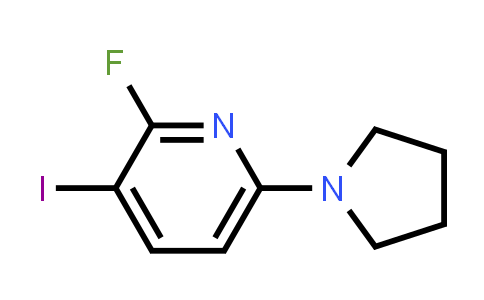 2-Fluoro-3-iodo-6-(pyrrolidin-1-yl)pyridine