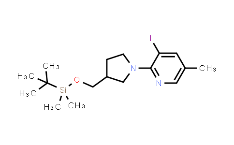 2-(3-[(tert-Butyldimethylsilyloxy)methyl]-pyrrolidin-1-yl)-3-iodo-5-methylpyridine