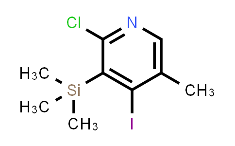 2-Chloro-4-iodo-5-methyl-3-(trimethylsilyl)-pyridine