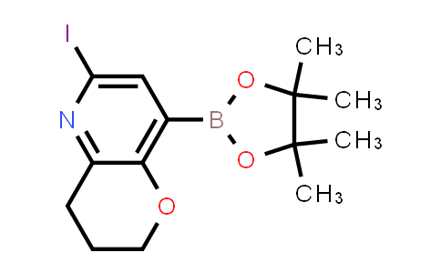 6-Iodo-8-(4,4,5,5-tetramethyl-1,3,2-dioxaborolan-2-yl)-3,4-dihydro-2H-pyrano[3,2-b]pyridine