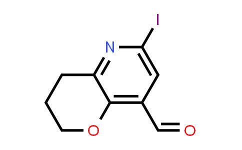 6-Iodo-3,4-dihydro-2H-pyrano[3,2-b]pyridine-8-carbaldehyde