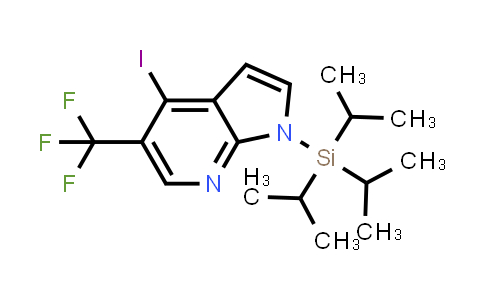 4-Iodo-5-(trifluoromethyl)-1-(triisopropylsilyl)-1H-pyrrolo[2,3-b]pyridine