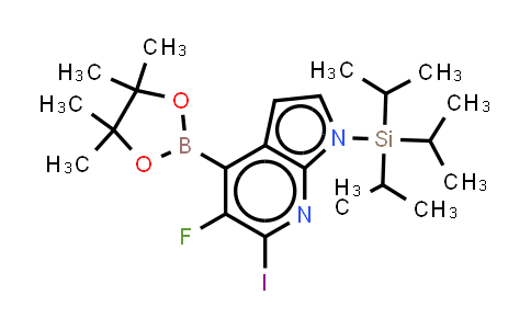 5-Fluoro-6-iodo-4-(4,4,5,5-tetramethyl-1,3,2-dioxaborolan-2-yl)-1-(triisopropylsilyl)-1H-pyrrolo[2,3