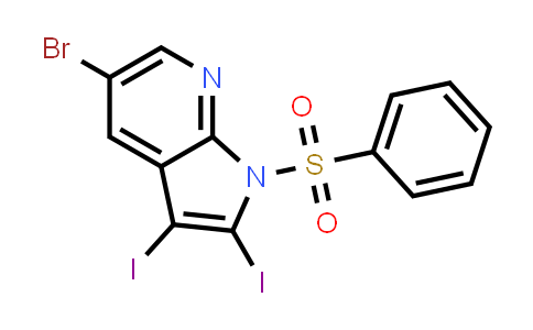 5-Bromo-2,3-diiodo-1-(phenylsulfonyl)-1H-pyrrolo[2,3-b]pyridine