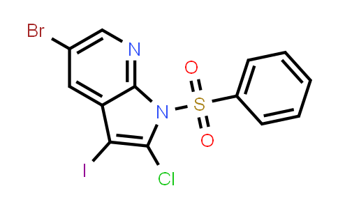 5-Bromo-2-chloro-3-iodo-1-(phenylsulfonyl)-1H-pyrrolo[2,3-b]pyridine