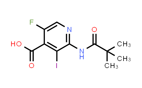 5-Fluoro-3-iodo-2-pivalamidoisonicotinic acid