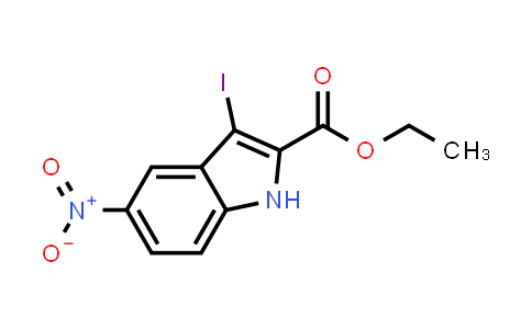 Ethyl 3-iodo-5-nitro-1H-indole-2-carboxylate