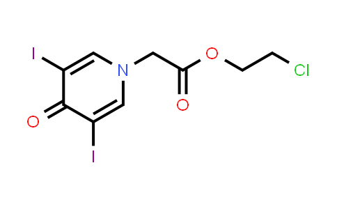 2-Chloroethyl (3,5-diiodo-4-oxo-1(4H)-pyridinyl)acetate