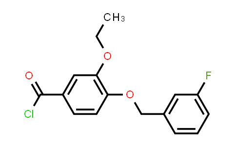 3-Ethoxy-4-[(3-fluorobenzyl)oxy]benzoyl chloride