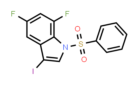 5,7-Difluoro-3-iodo-1-(phenylsulfonyl)-1H-indole