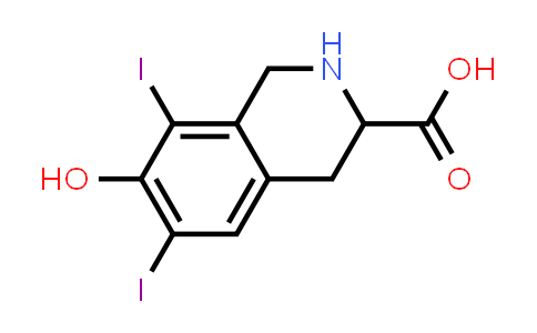 7-Hydroxy-6,8-diiodo-1,2,3,4-tetrahydroisoquinoline-3-carboxylic acid