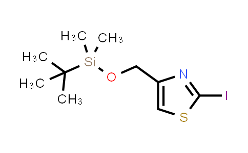 4-(((tert-Butyldimethylsilyl)-oxy)methyl)-2-iodothiazole