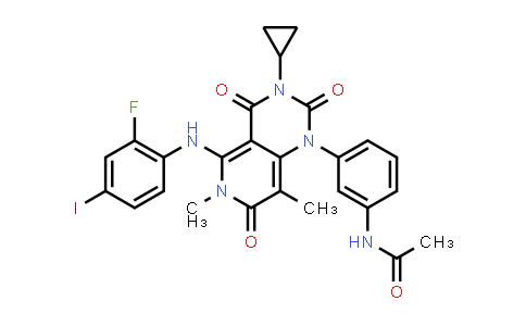 N-[3-[3-Cyclopropyl-5-[(2-fluoro-4-iodophenyl)amino]-3,4,6,7-tetrahydro-6,8-dimethyl-2,4,7-trioxopyrido[4,3-d]pyrimidin-1(2H)-yl]phenyl]acetamide