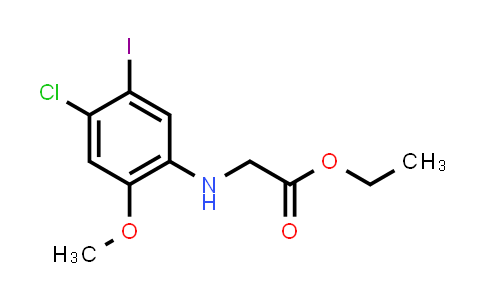 Ethyl 2-((4-chloro-5-iodo-2-methoxyphenyl)amino)acetate