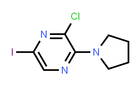 3-Chloro-5-iodo-2-(pyrrolidin-1-yl)pyrazine