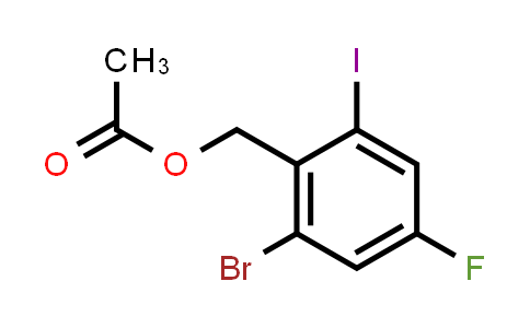 2-Bromo-4-fluoro-6-iodobenzyl acetate