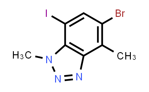 5-Bromo-7-iodo-1,4-dimethyl-1H-benzo[d][1,2,3]triazole