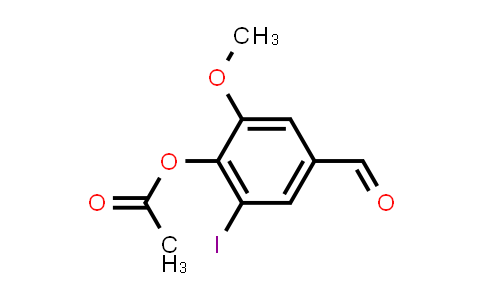 4-Formyl-2-iodo-6-methoxyphenyl acetate