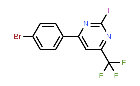 6-(4-Bromophenyl)-2-iodo-4-(trifluoromethyl)pyrimidine