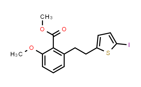 2-[2-(5-Iodothiophen-2-yl)-ethyl]-6-methoxybenzoic acid methyl ester