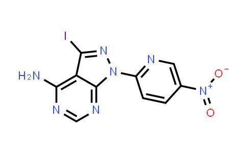 3-Iodo-1-(5-nitropyridin-2-yl)-1H-pyrazolo[3,4-d]pyrimidin-4-amine