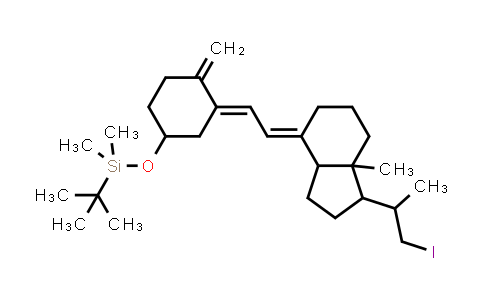 tert-Butyl-(3-{2-[1-(2-iodo-1-methyl-ethyl)-7a-methyloctahydroinden-4-ylidene]-ethylidene}-4-methylenecyclohexyloxy)-dimethylsilane