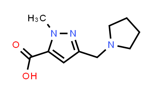 1-Methyl-3-(pyrrolidin-1-ylmethyl)-1H-pyrazole-5-carboxylic acid