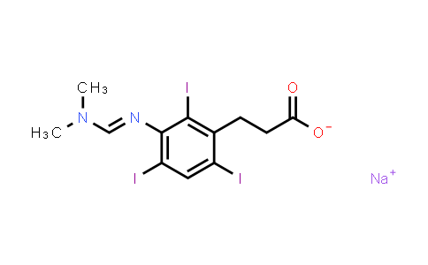 Sodium 3-(3-{[(dimethylamino)methylene]amino}-2,4,6-triiodophenyl)propanoate