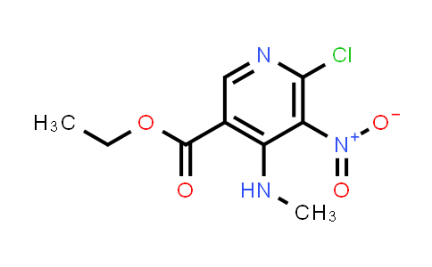 Ethyl 6-chloro-4-(methylamino)-5-nitropyridine-3-carboxylate