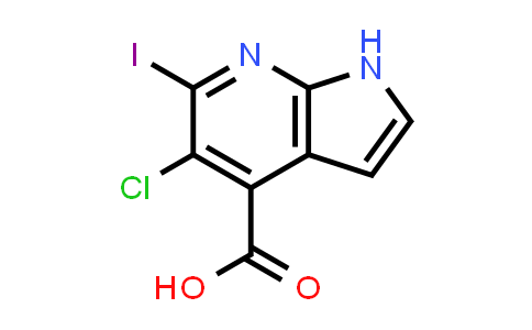 5-Chloro-6-iodo-1H-pyrrolo[2,3-b]pyridine-4-carboxylic acid