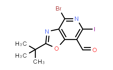 4-Bromo-2-(tert-butyl)-6-iodooxazolo-[4,5-c]pyridine-7-carbaldehyde