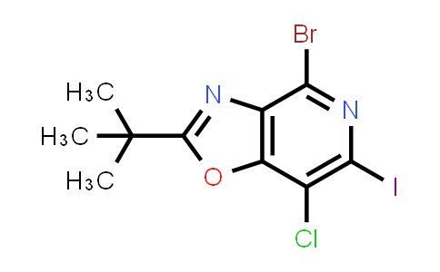 4-Bromo-2-(tert-butyl)-7-chloro-6-iodooxazolo[4,5-c]pyridine