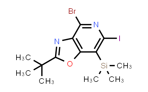 4-Bromo-2-(tert-butyl)-6-iodo-7-(trimethylsilyl)-oxazolo[4,5-c]pyridine